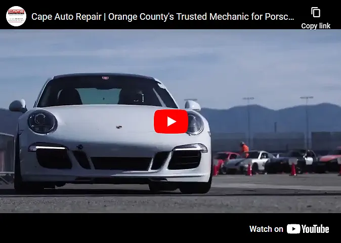 Porsche Repair, Maintenance & Tune Ups